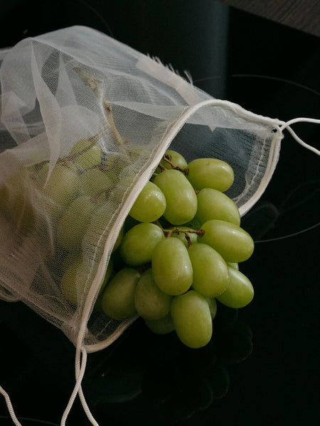Reusable Cotton Mesh Produce Bags – Set of 9 – view 4
