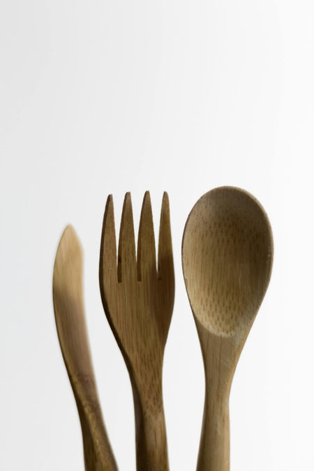 Bamboo Cutlery Travel Set with Pouch – view 5