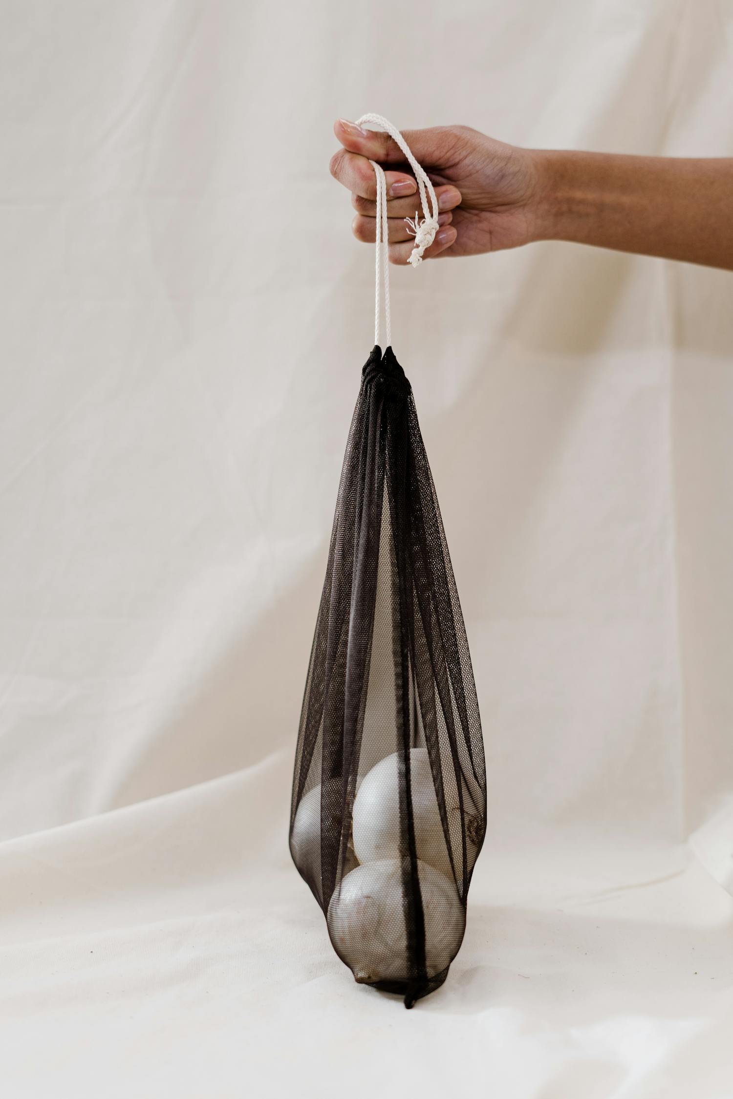 Reusable Cotton Mesh Produce Bags – Set of 9 – Natural