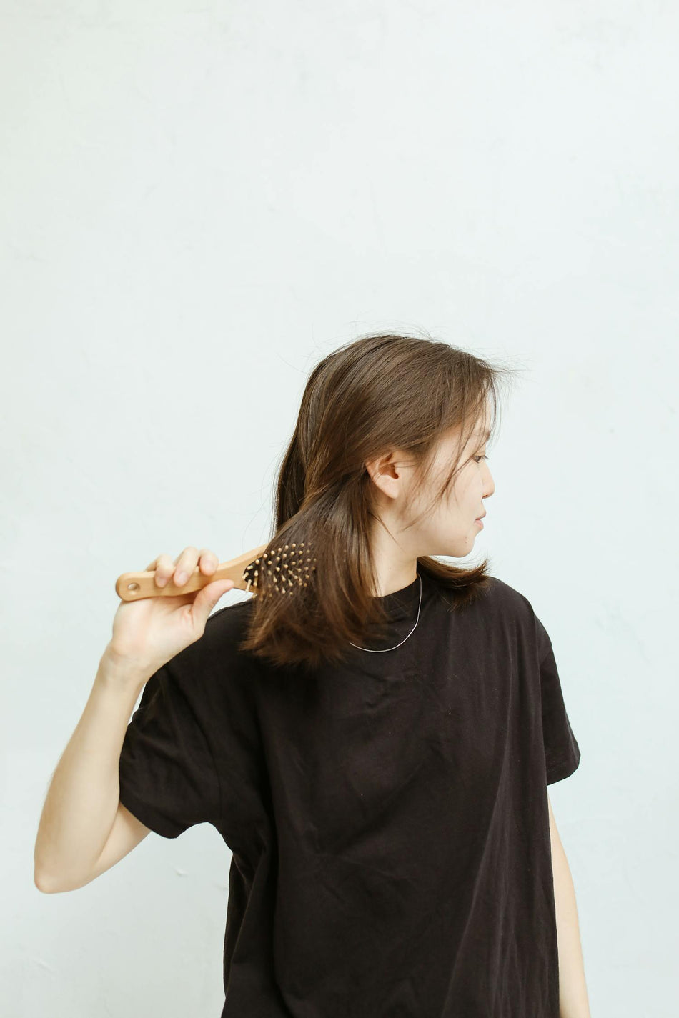 Bamboo Hair Brush with Mixed Bristles – view 2