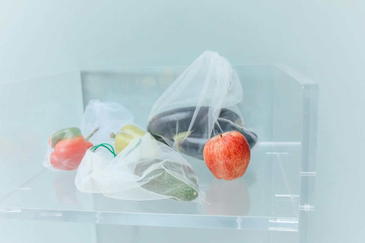 Reusable Cotton Mesh Produce Bags – Set of 9 – view 3
