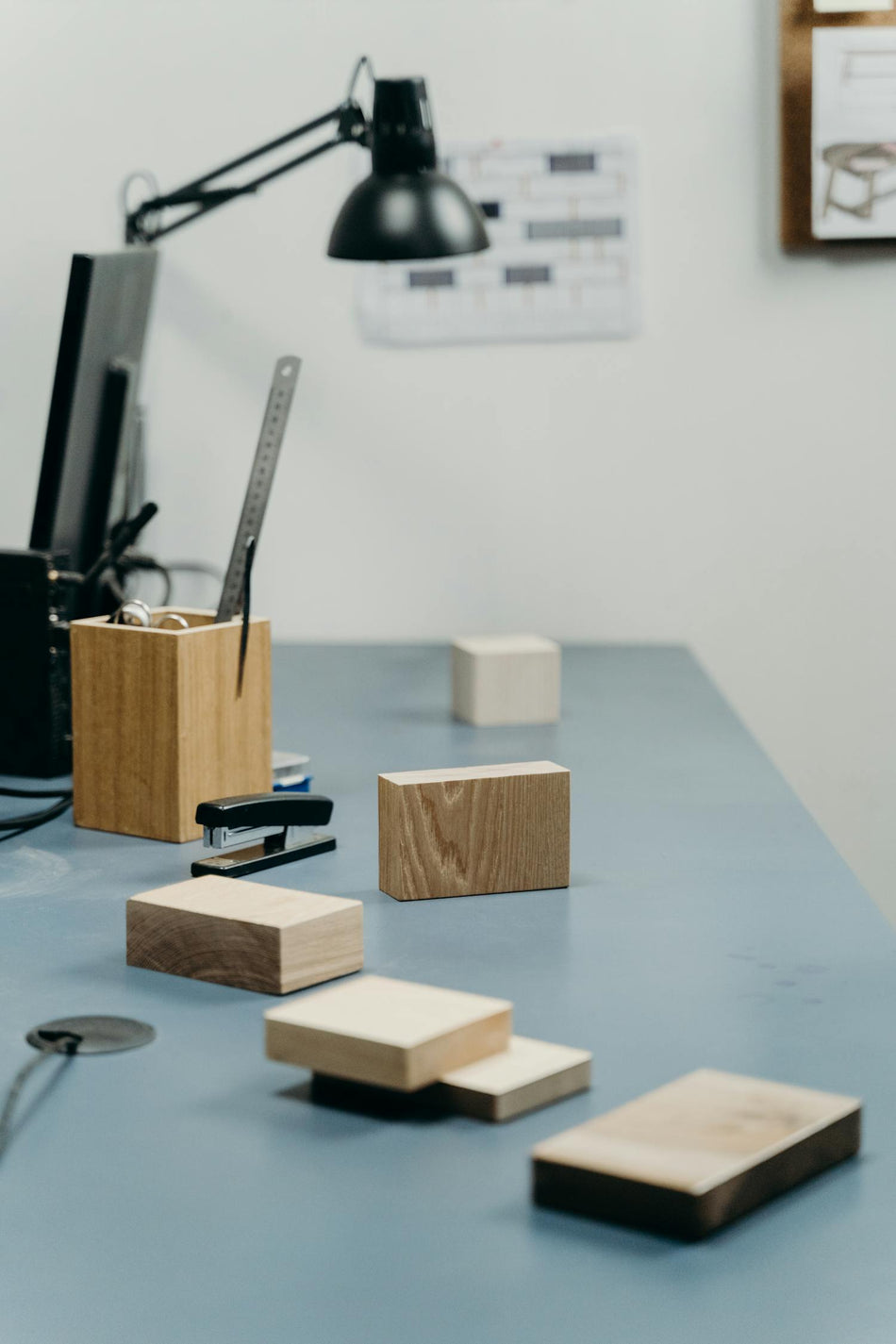 Bamboo Desk Organizer with Phone Stand – Standard