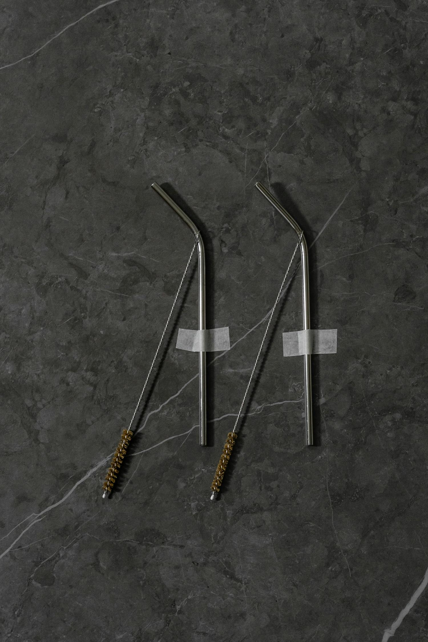 Reusable Stainless Steel Straws – 8 Pack with Brush – view 3